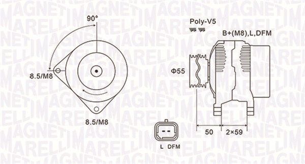 MAGNETI MARELLI 063731823010 - Generator
