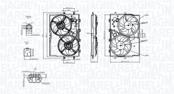 MAGNETI MARELLI 069422578010 - Lüfter, Motorkühlung