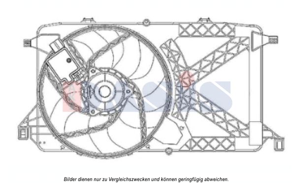 AKS DASIS 098123N - Lüfter, Motorkühlung