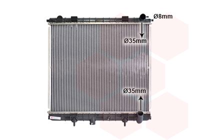 VAN WEZEL 02002173 - Kühler, Motorkühlung
