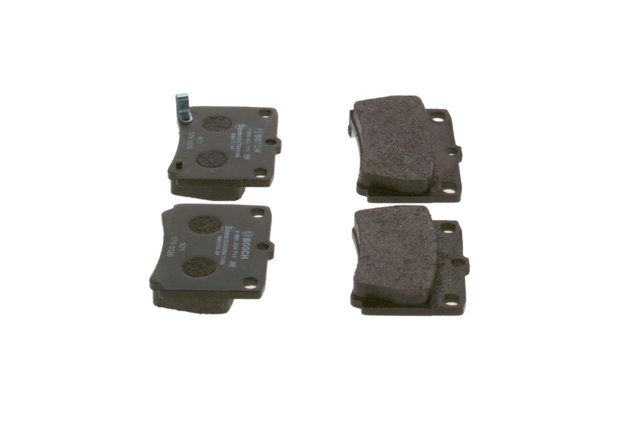 BOSCH 0 986 424 711 - Bremsbelagsatz, Scheibenbremse