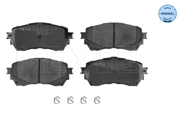 MEYLE 025 257 2516 - Bremsbelagsatz, Scheibenbremse