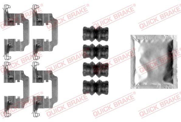 QUICK BRAKE 109-0008 - Zubehörsatz, Scheibenbremsbelag