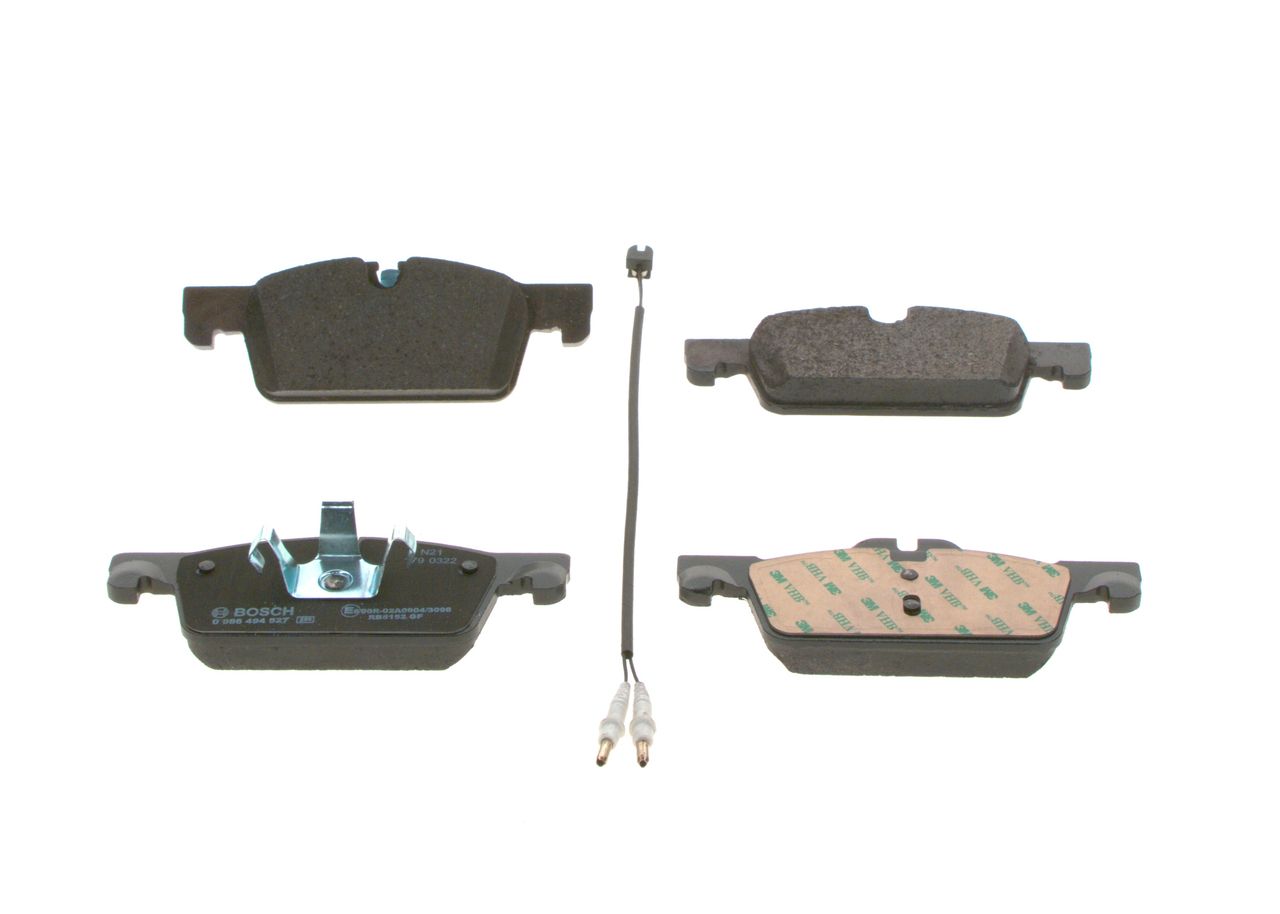 BOSCH 0 986 494 527 - Bremsbelagsatz, Scheibenbremse