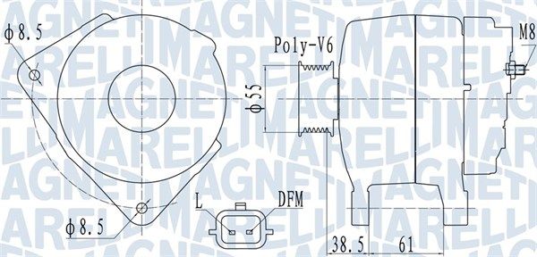 MAGNETI MARELLI 063732098010 - Generator