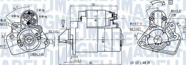 MAGNETI MARELLI 063721332010 - Starter