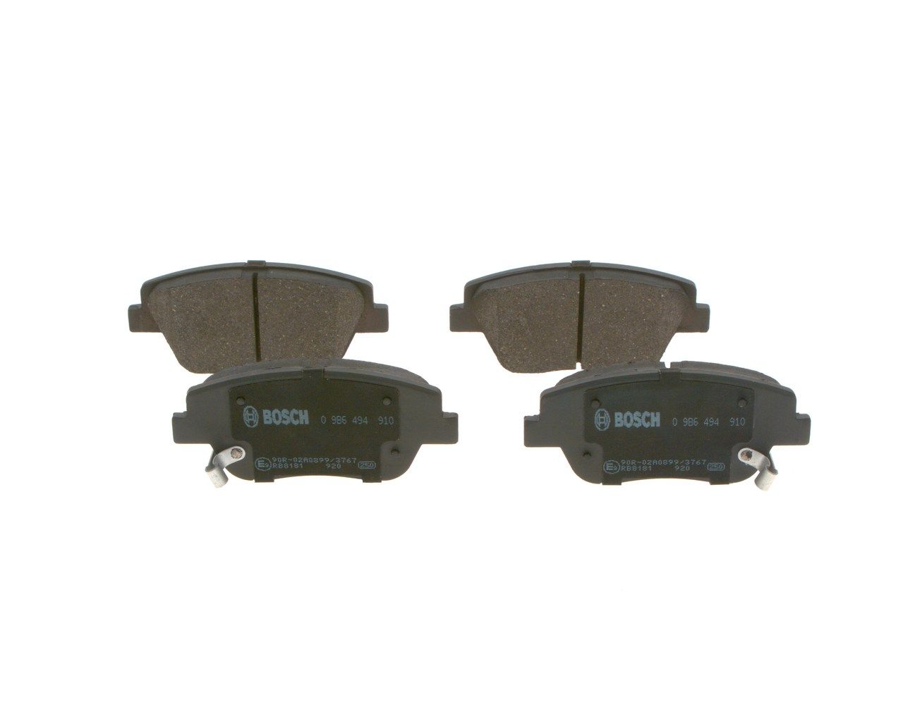 BOSCH 0 986 494 910 - Bremsbelagsatz, Scheibenbremse