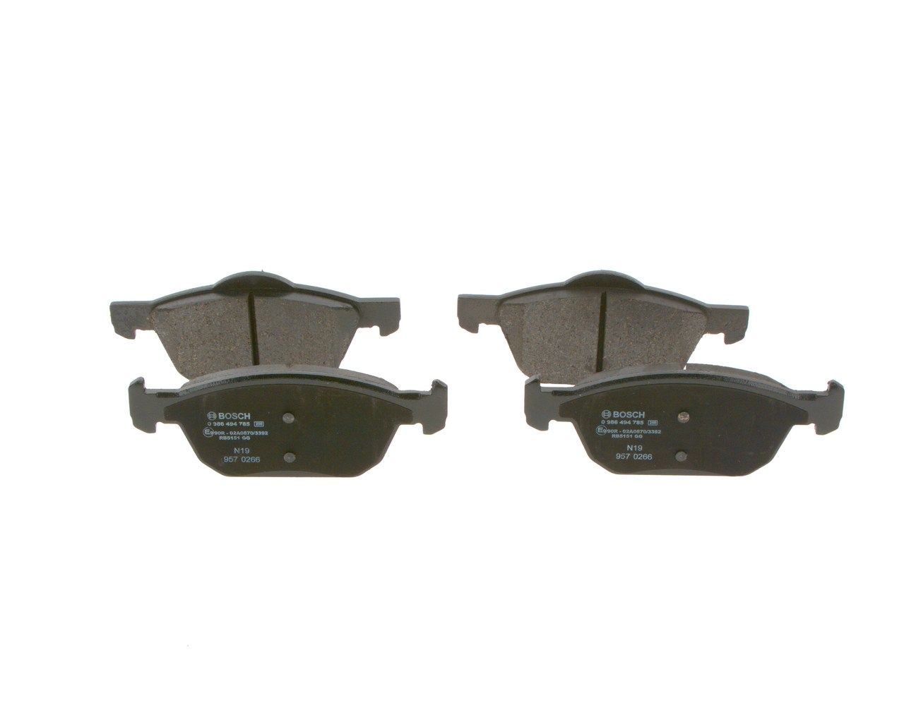BOSCH 0 986 494 785 - Bremsbelagsatz, Scheibenbremse