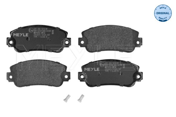 MEYLE 025 209 5018/W - Bremsbelagsatz, Scheibenbremse