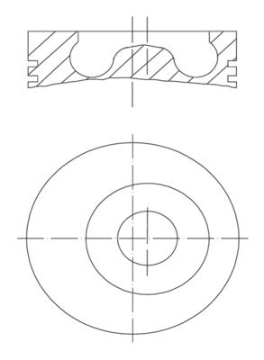 MAHLE 010 27 00 - Kolben