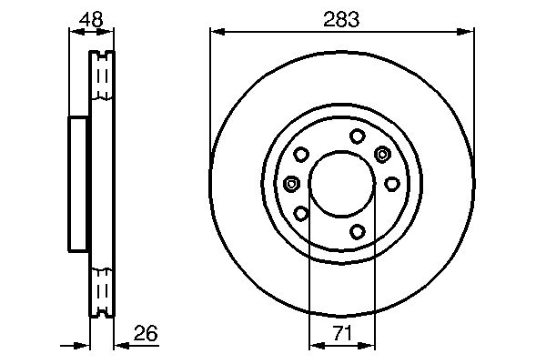 BOSCH 0 986 478 732 - Bremsscheibe