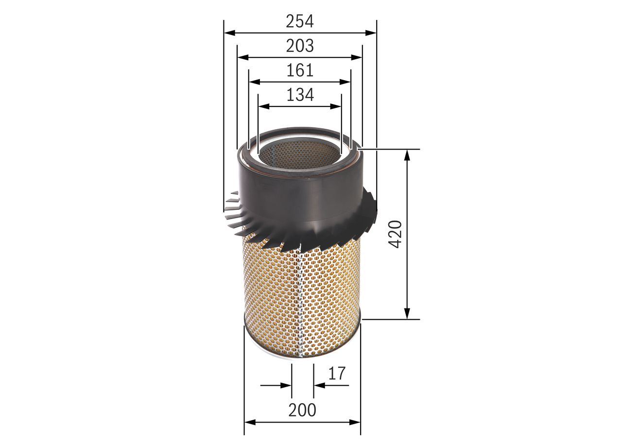 BOSCH 1 457 433 205 - Luftfilter