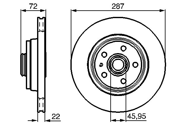 BOSCH 0 986 478 509 - Bremsscheibe