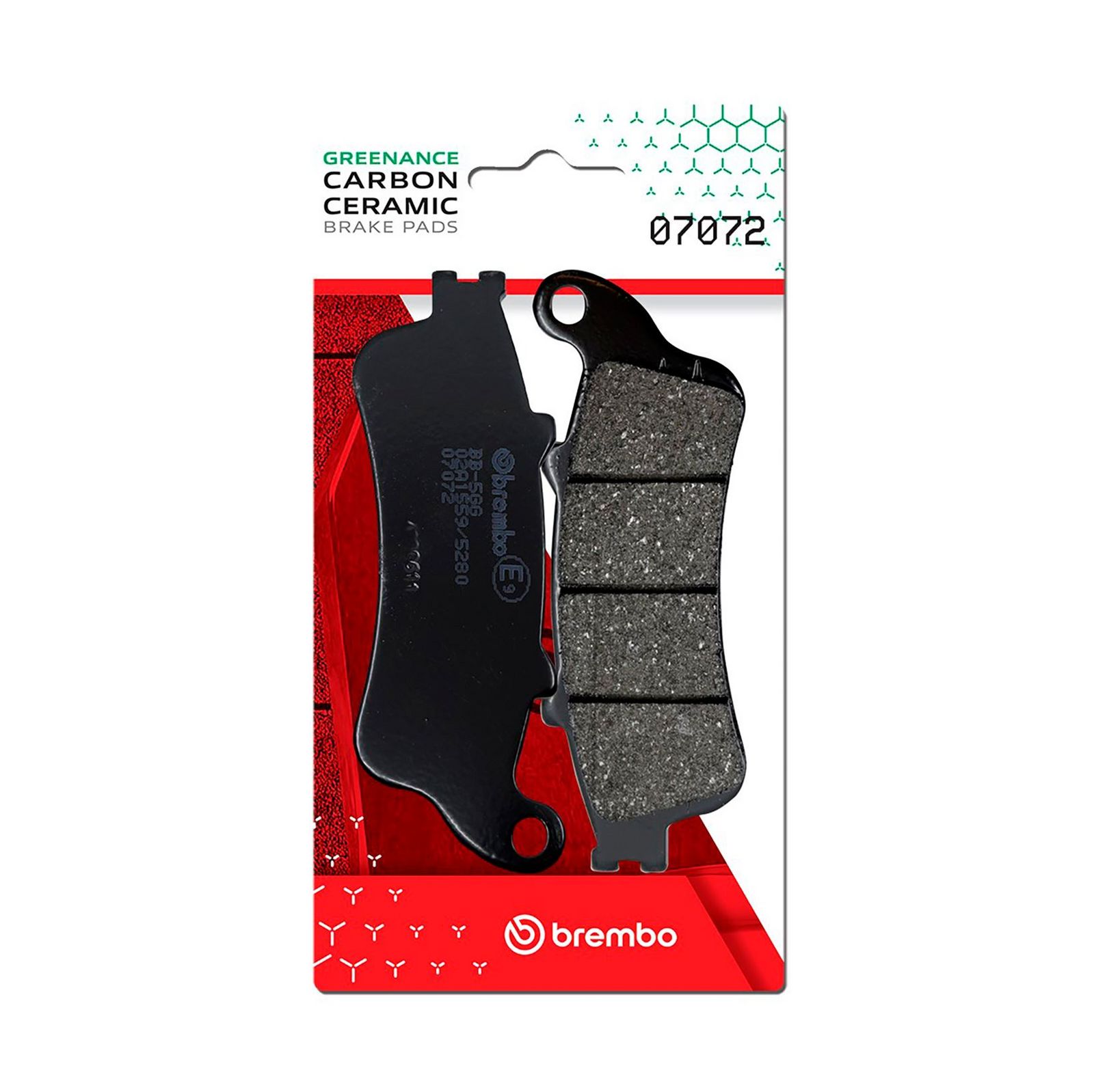 BREMBO 07072 - Bremsbelagsatz, Scheibenbremse