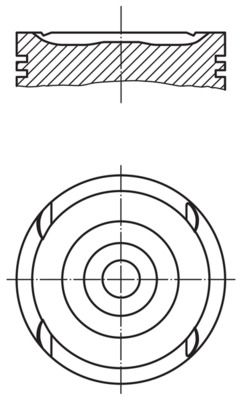 MAHLE 011 79 00 - Kolben