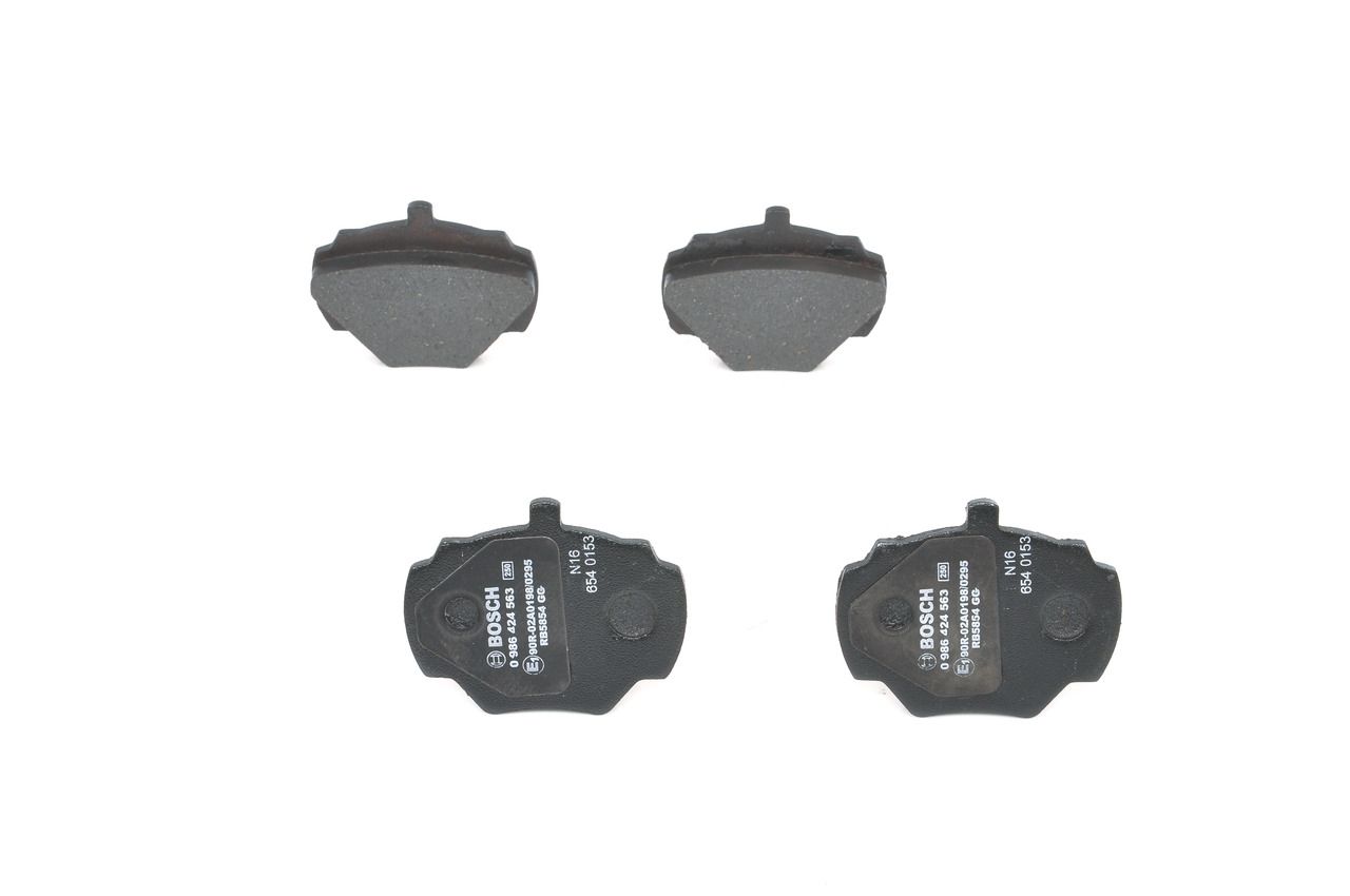 BOSCH 0 986 424 563 - Bremsbelagsatz, Scheibenbremse