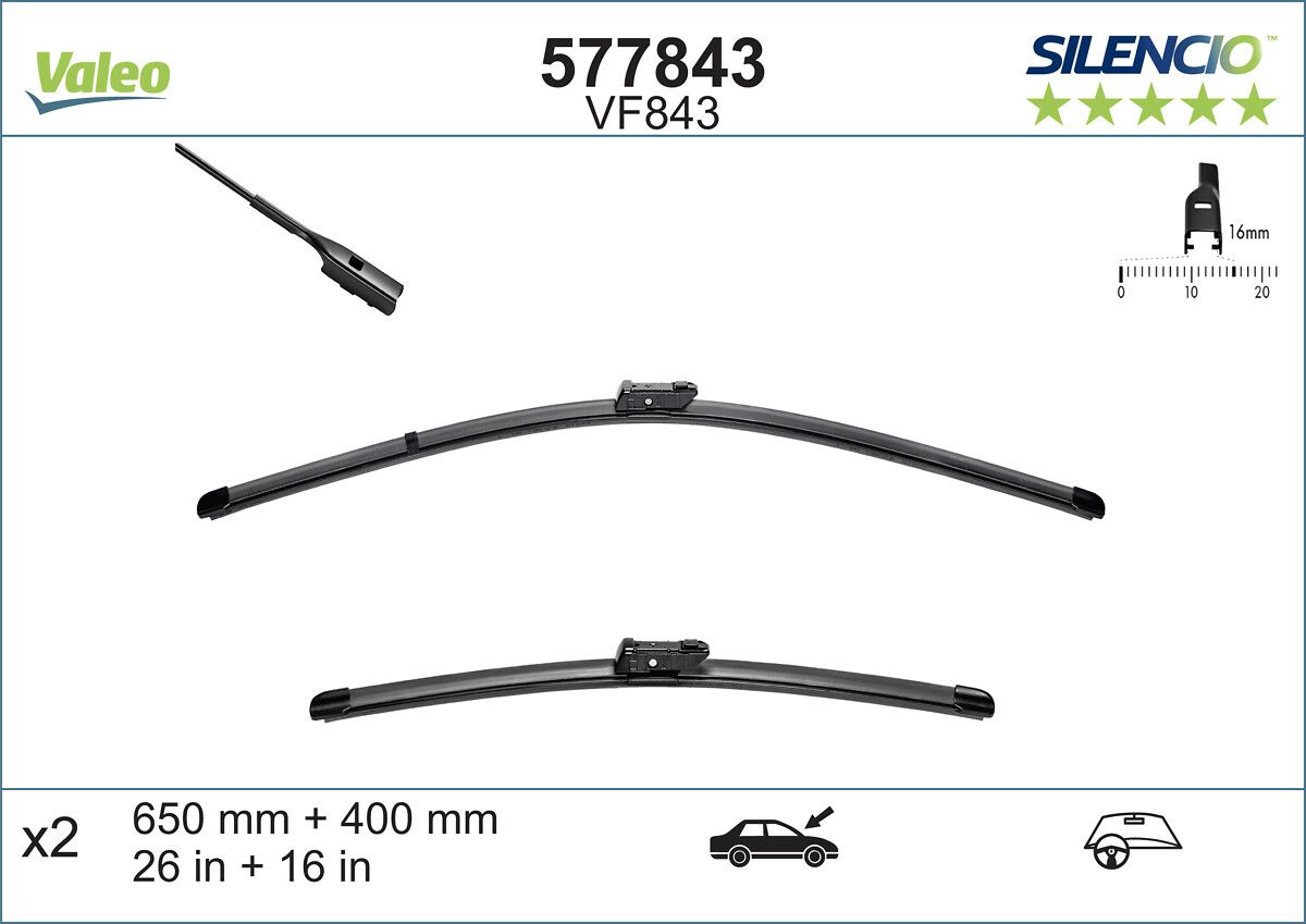 VALEO 577843 - Wischblatt