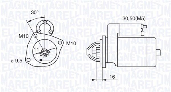 MAGNETI MARELLI 063280029010 - Starter