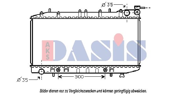 AKS DASIS 070003N - Kühler, Motorkühlung
