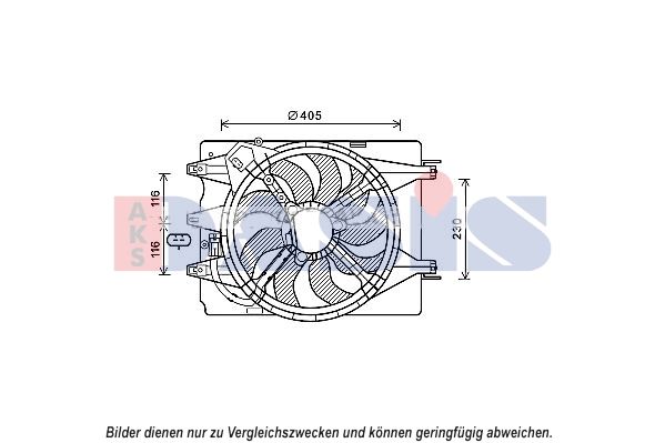 AKS DASIS 088103N - Lüfter, Motorkühlung