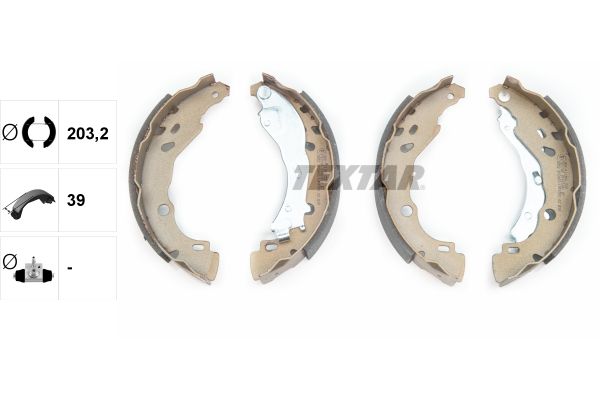 TEXTAR 91061600 - Bremsbackensatz