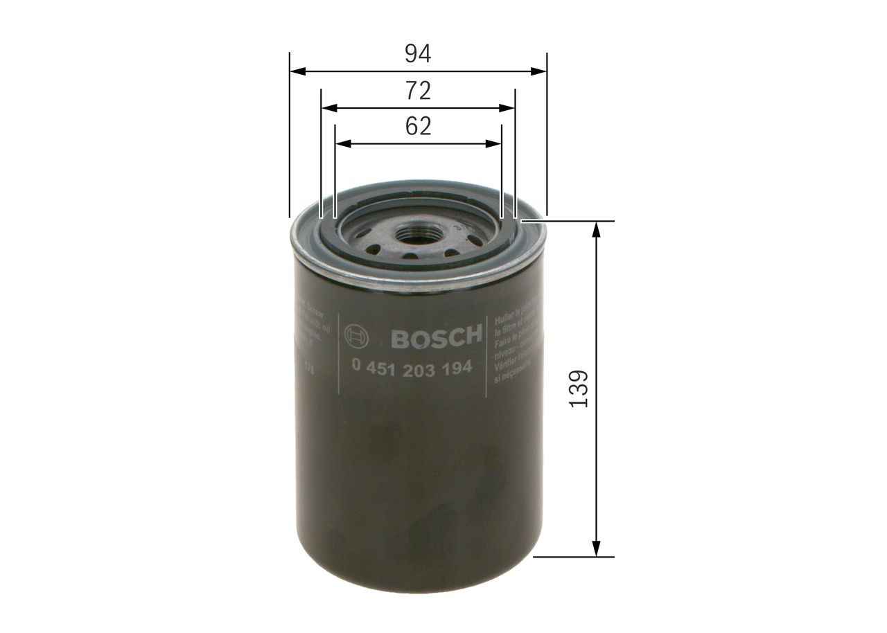 BOSCH 0 451 203 194 - Ölfilter