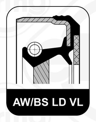 ELRING 084.590 - Wellendichtring, Kurbelwelle