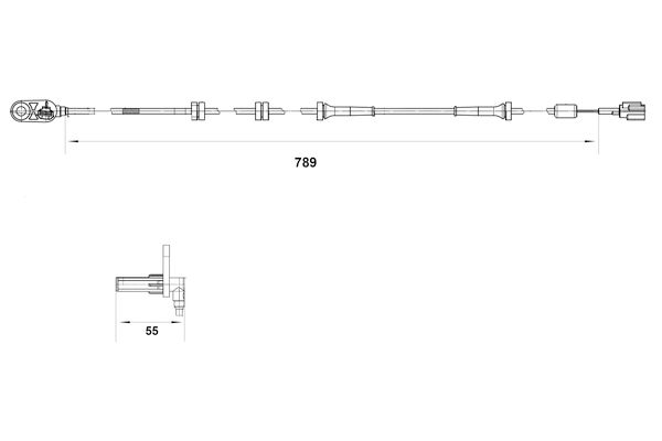 BOSCH 0 265 007 465 - Sensor, Raddrehzahl