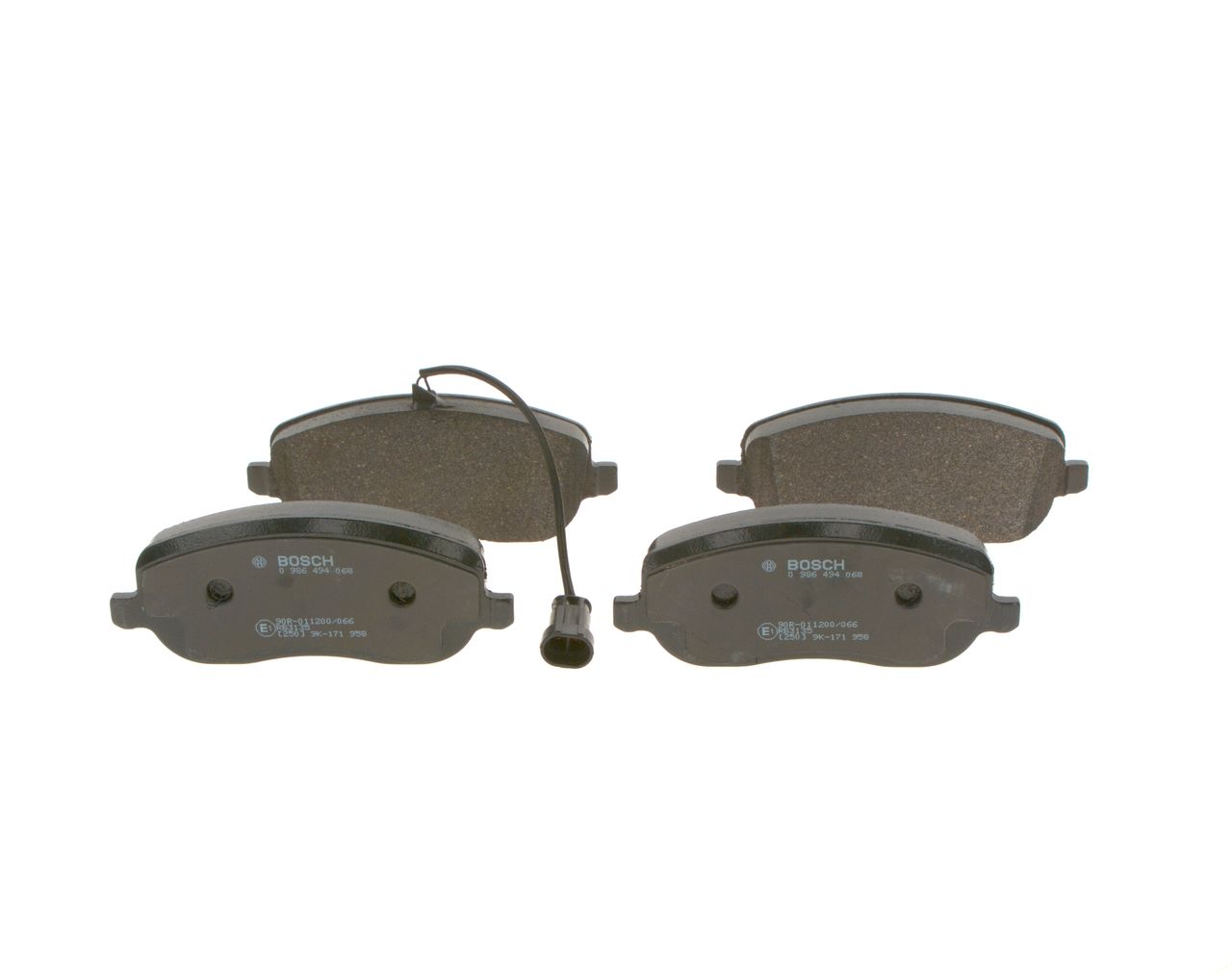 BOSCH 0 986 494 068 - Bremsbelagsatz, Scheibenbremse