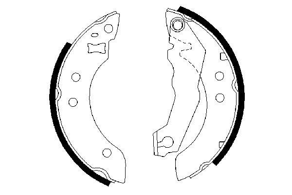 BOSCH 0 986 487 035 - Bremsbackensatz