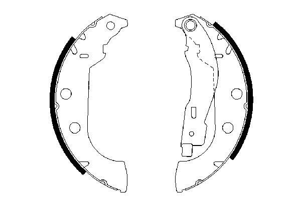 BOSCH 0 986 487 567 - Bremsbackensatz