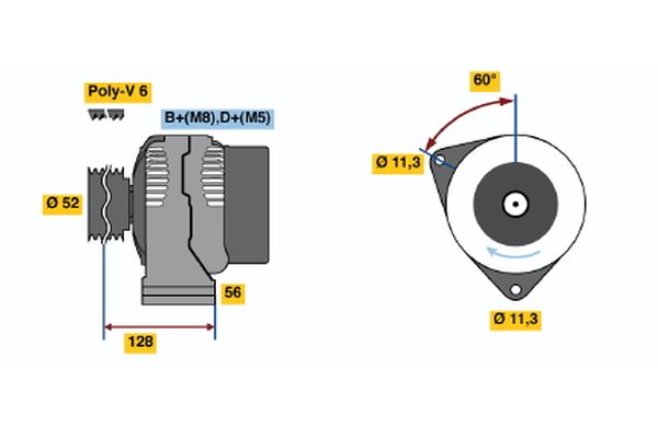 BOSCH 0 123 510 096 - Generator