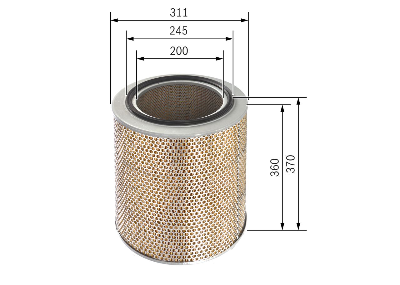 BOSCH 1 457 433 649 - Luftfilter