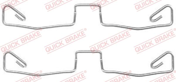 QUICK BRAKE 109-1633 - Zubehörsatz, Scheibenbremsbelag